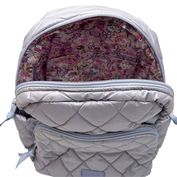 Vera Bradley Women's Small Backpack Lavender Pearl Floral Lining Water-resistant - Picture 6 of 10